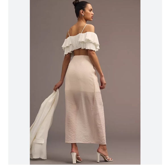 Brand New SUNDAY IN BROOKLYN SHEER WRAP SKIRT - Picture 2 of 9